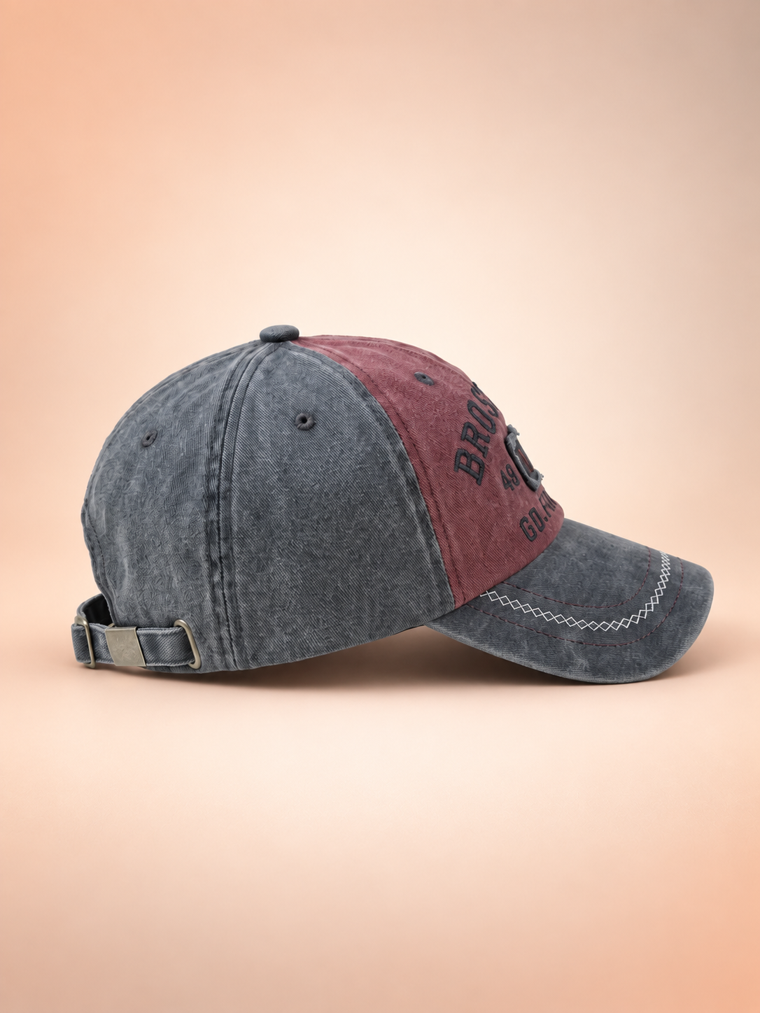 Vintage Red&Blue Brosville NYS Cap view 2
